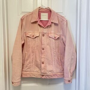 MOTHER Pink Jean Jacket